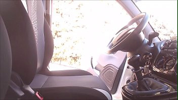 play Your mom takes you to school you want to spy on her while driving masturbate for her!