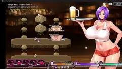 Play Hentai Game: Warden's Rough Gangbang with Big-Tits Waitress