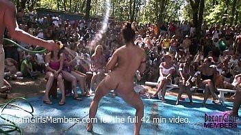 Play No Rules Wet T-shirt Contest At A Nudist Resort