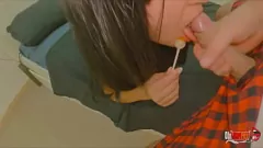 Play Brunette Teen Swallows Big Dick and Gets Fucked Hard