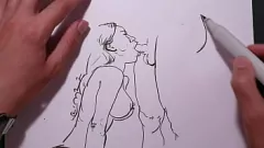 Play Milf Sketch: Erotic Blowjob with Big Tits