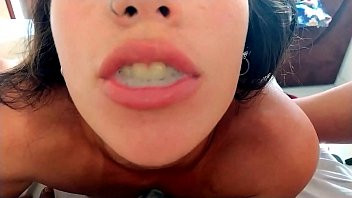 Play TEEN USED MOUTH , BLOWJOB , GARGLE AND CUM SWALLOW -april bigass-