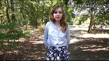 Play Shy teen does her first porn casting